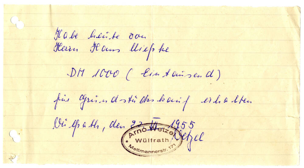 Ein Ort zum Bleiben